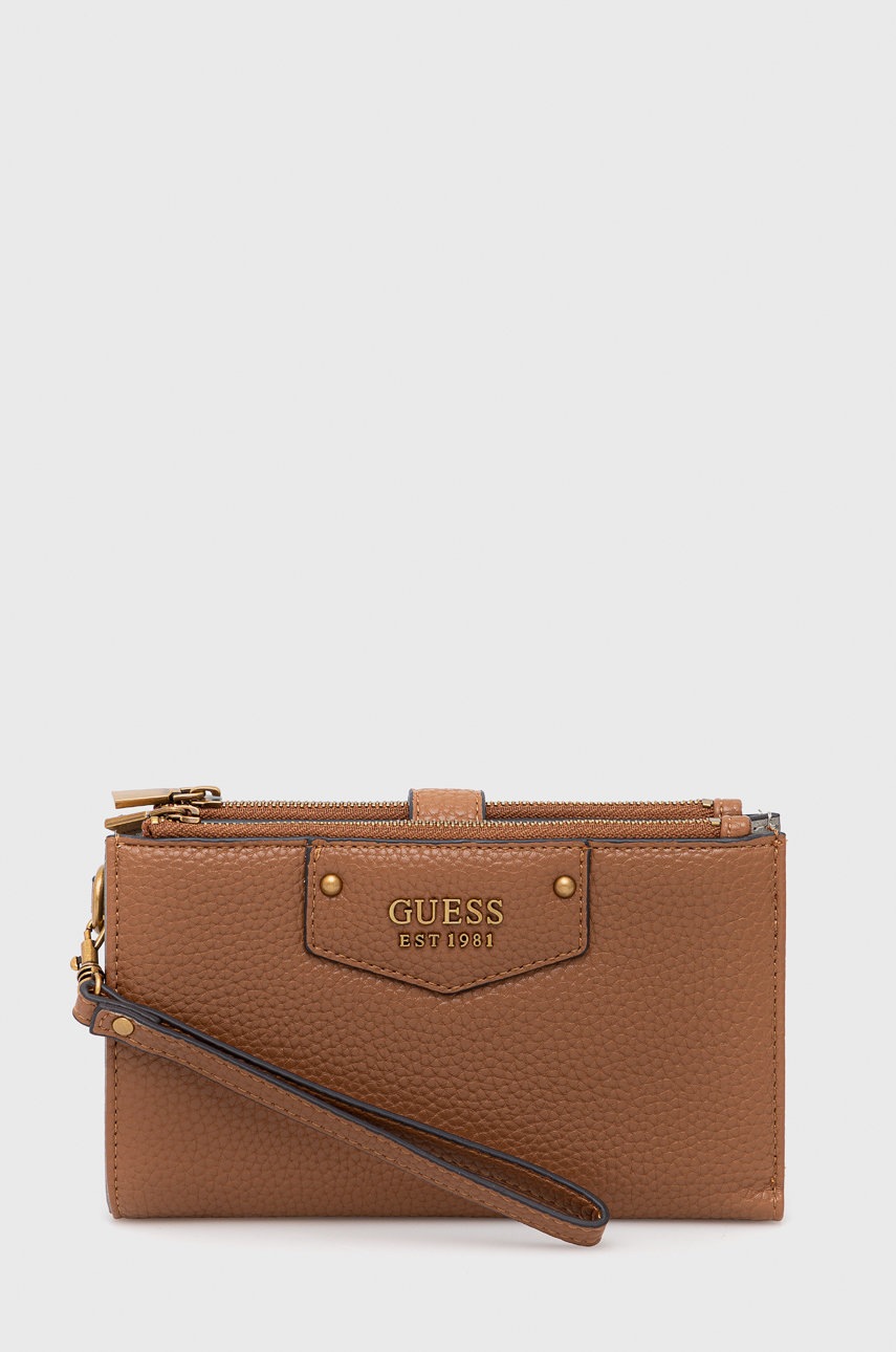 

Портфейл Guess дамски в кафяво, Кафяв