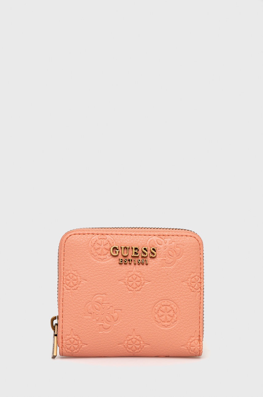 

Портфейл Guess дамски в оранжево, Оранжев