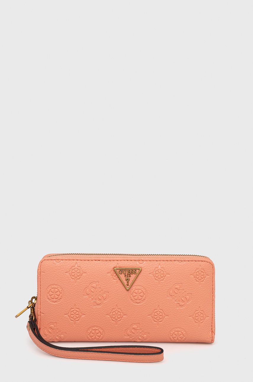 

Портфейл Guess дамски в оранжево, Оранжев