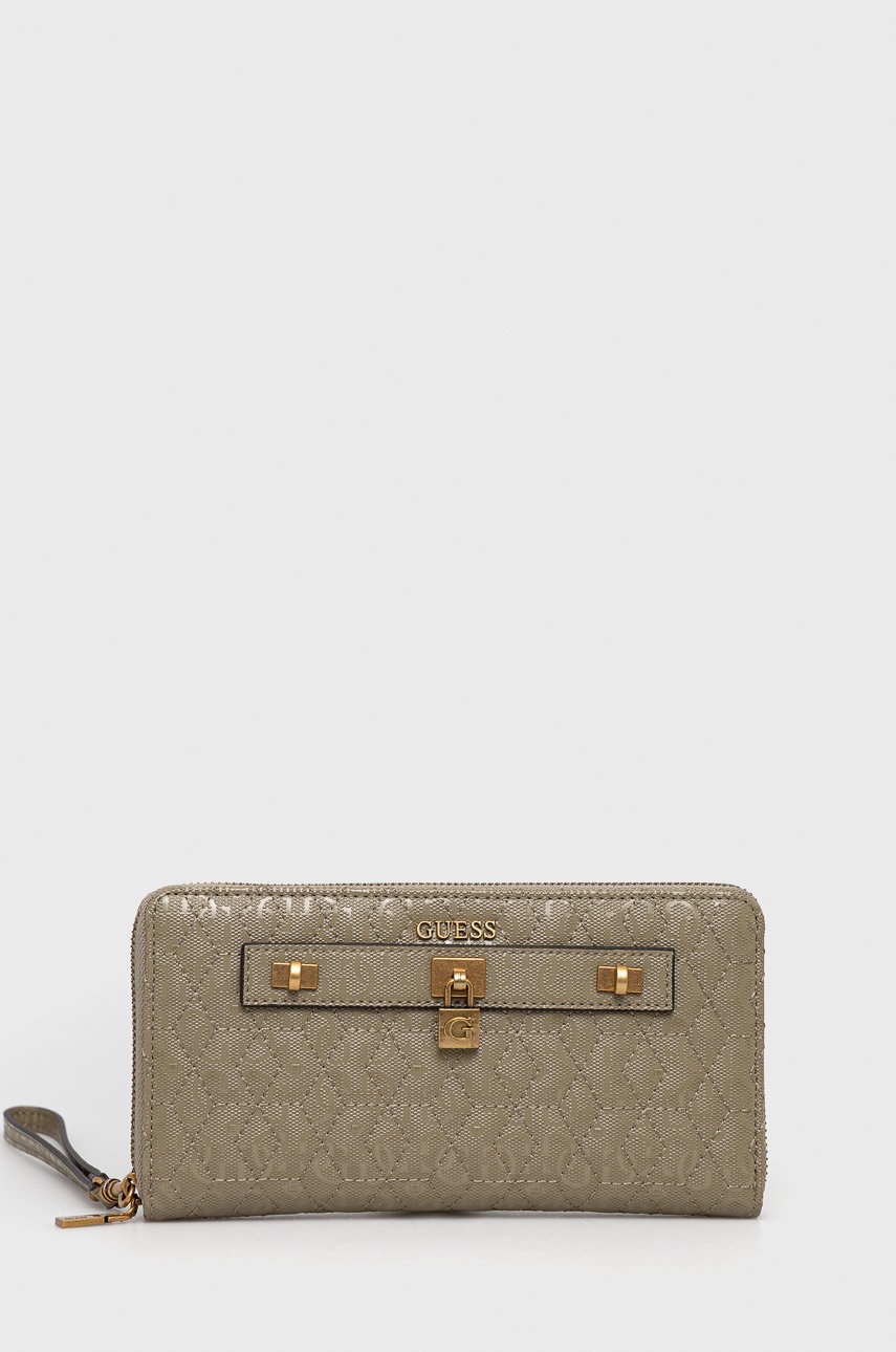 

Портфейл Guess дамски в зелено, Зелен