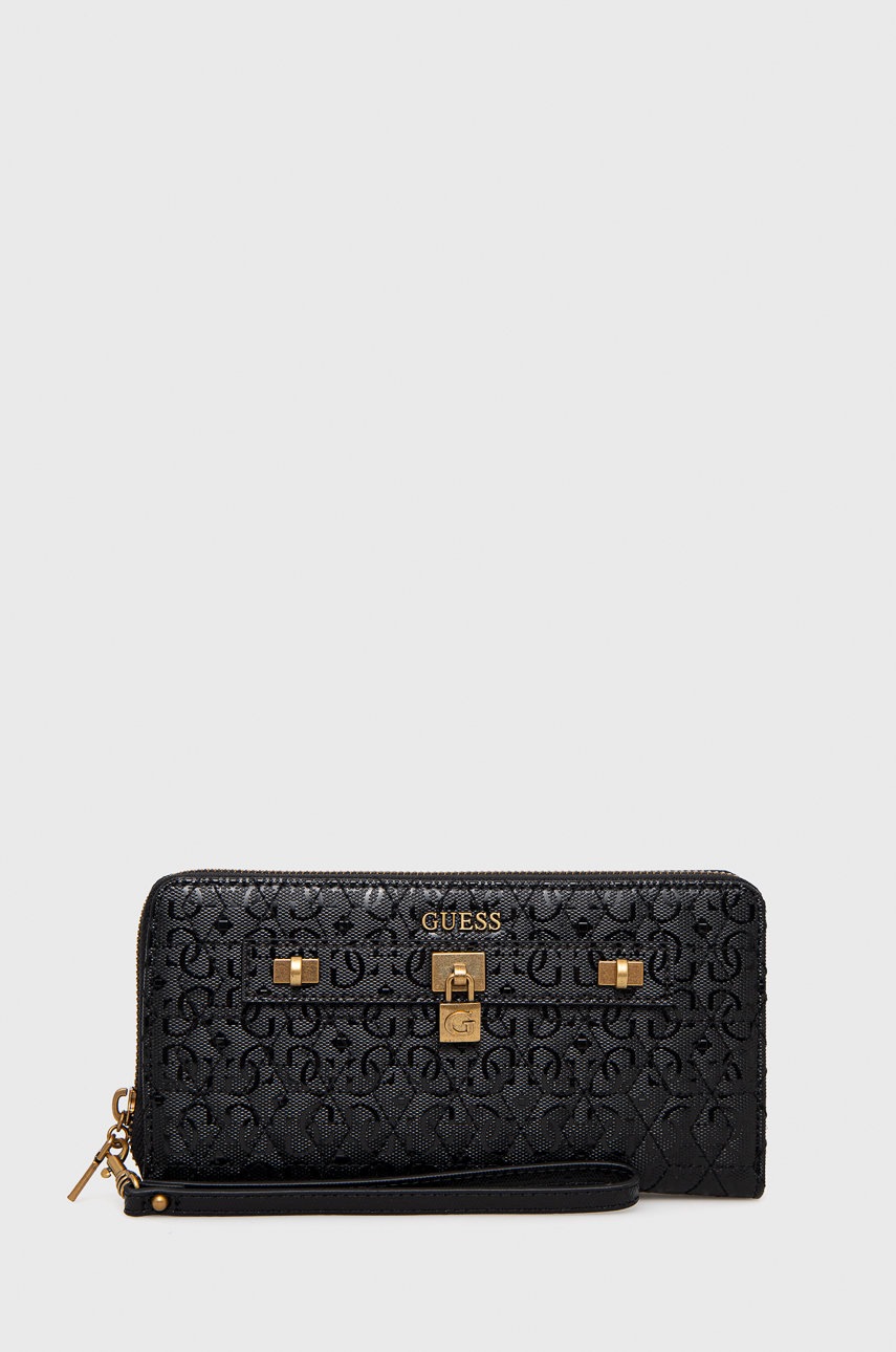 

Портфейл Guess дамски в черно, Черен