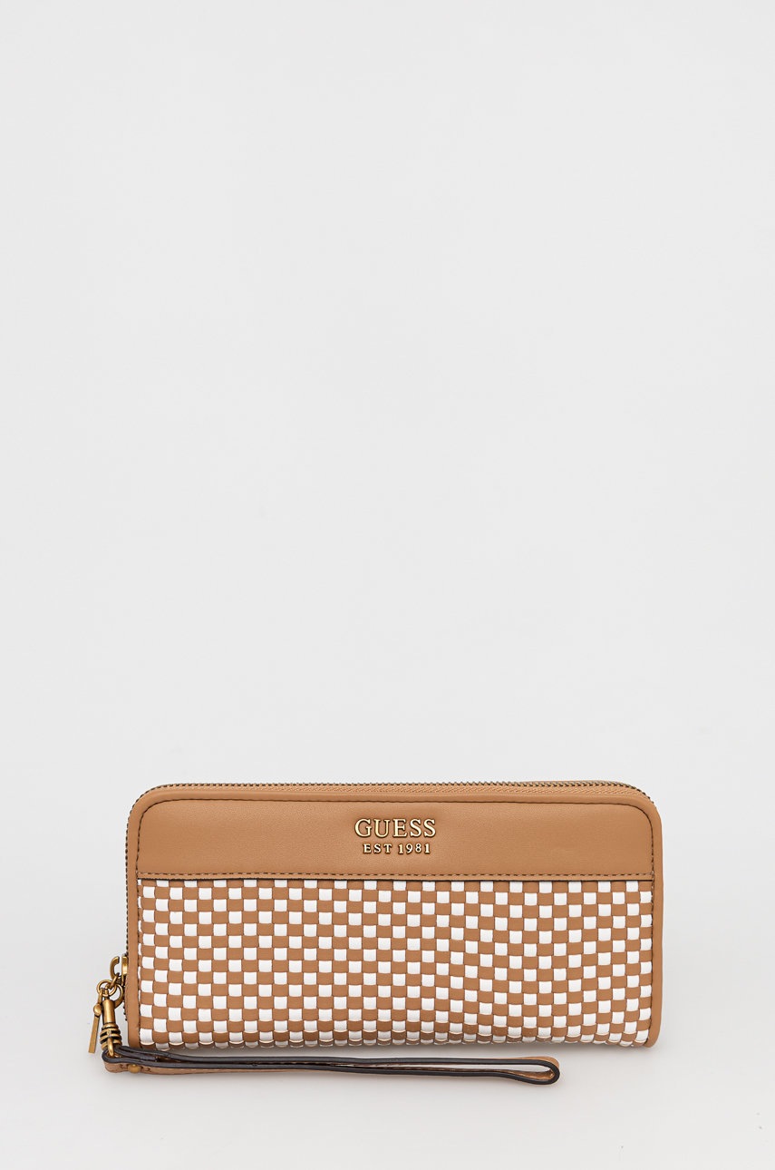 

Портфейл Guess дамски в кафяво, Кафяв