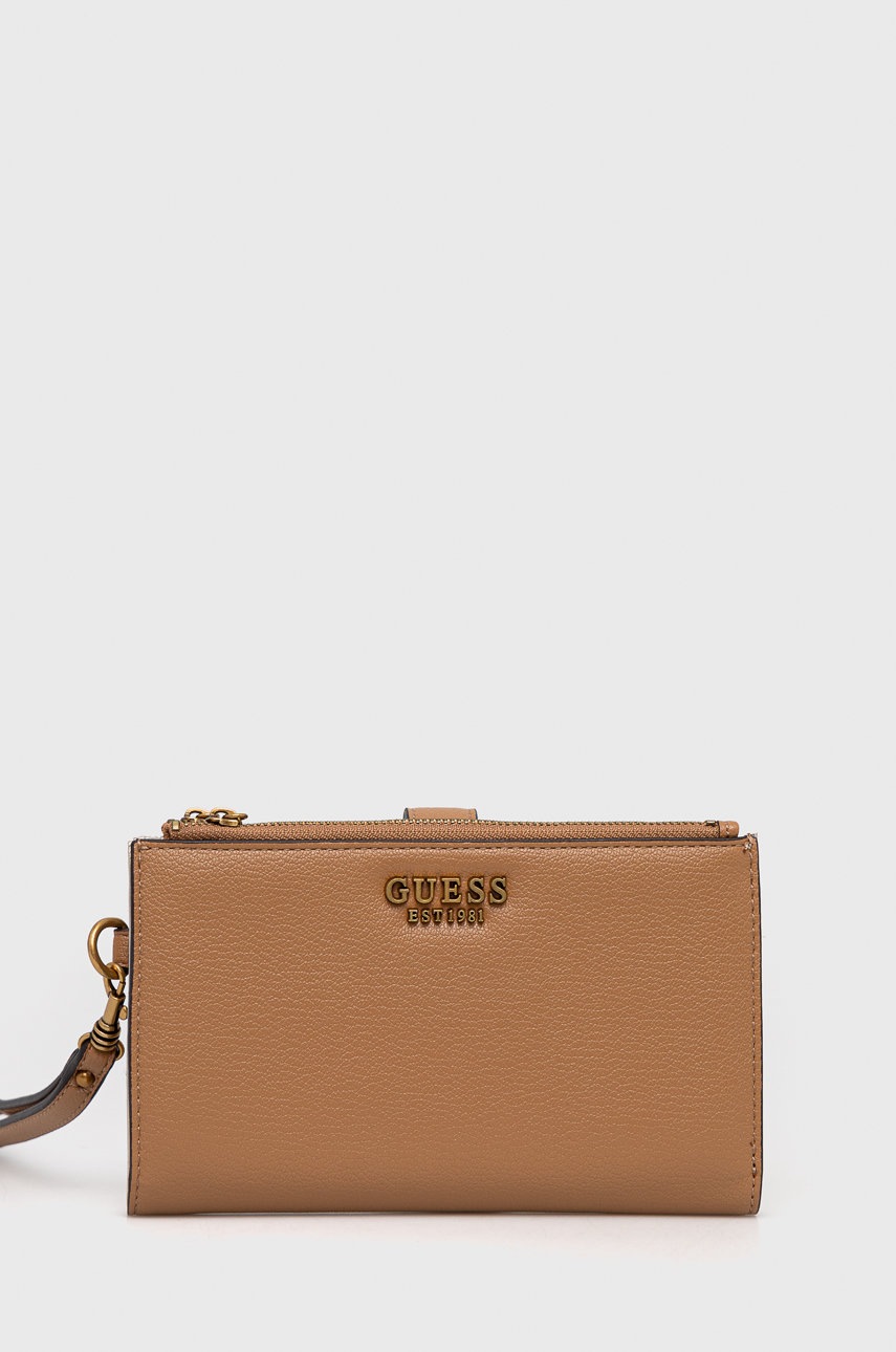 

Портфейл Guess дамски в кафяво, Кафяв