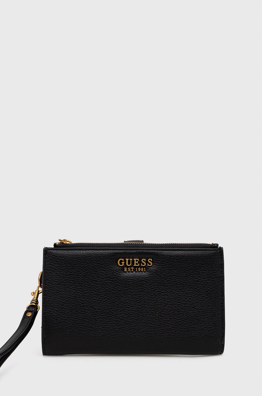 

Портфейл Guess дамски в черно, Черен