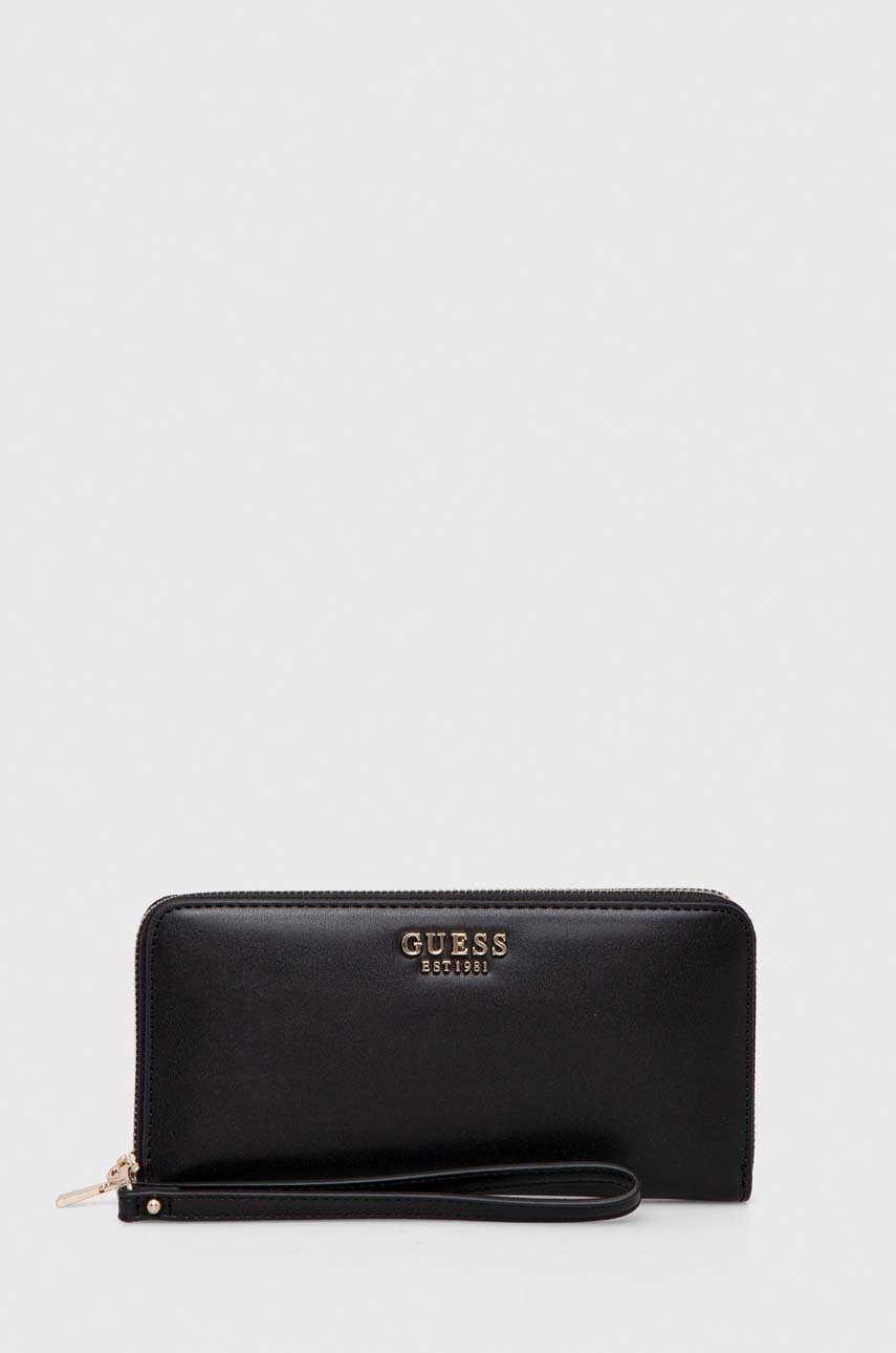 

Портмоне Guess LAUREL дамски в розово SWVG85 00460, Черен