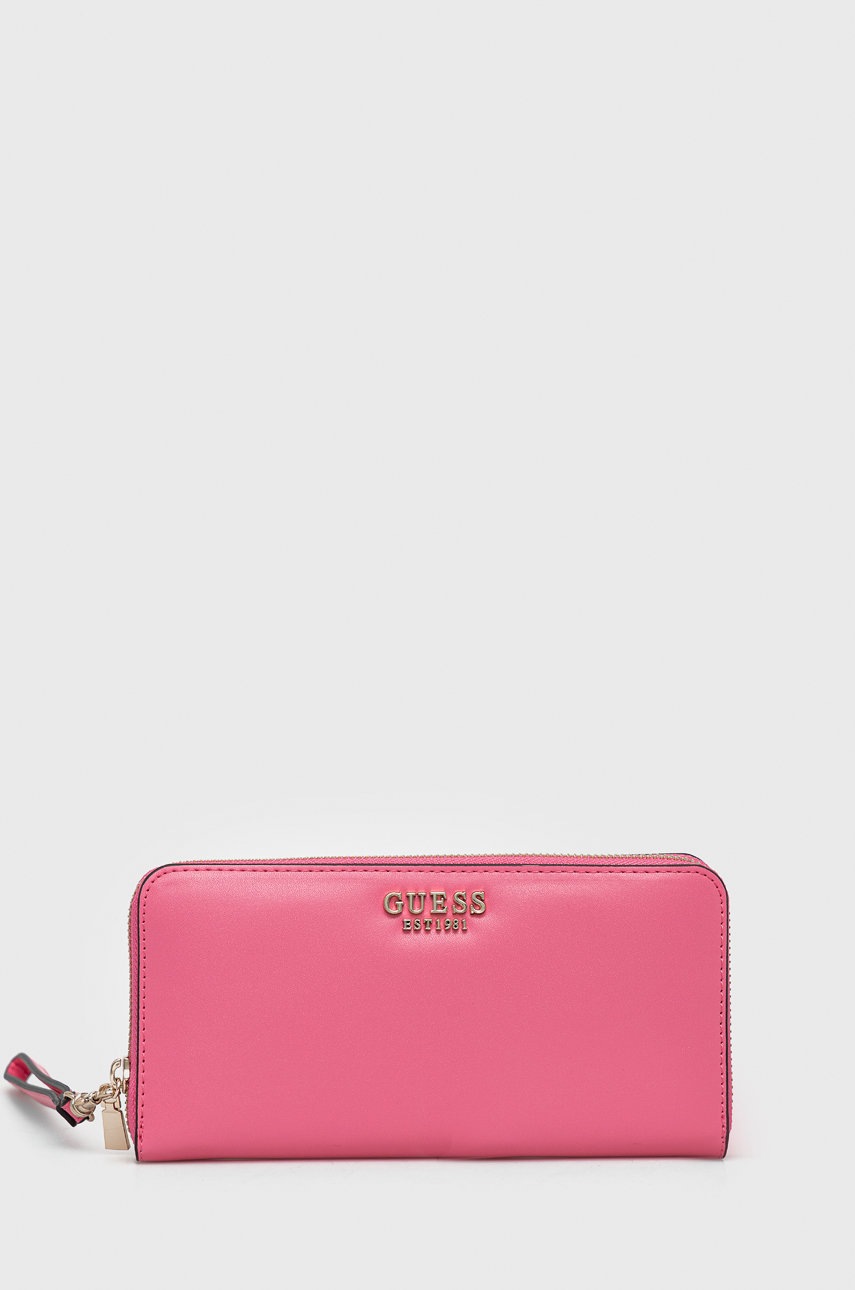 

Портфейл Guess дамски в розово, Розов