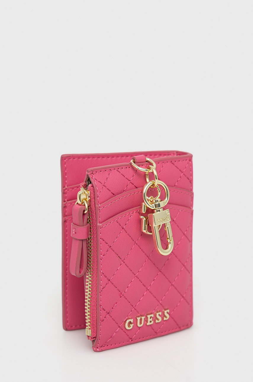 

Чехол на карты Guess женский цвет розовый