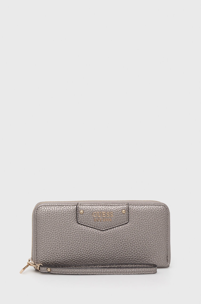 

Портфейл Guess дамски в лилаво, Сребърен