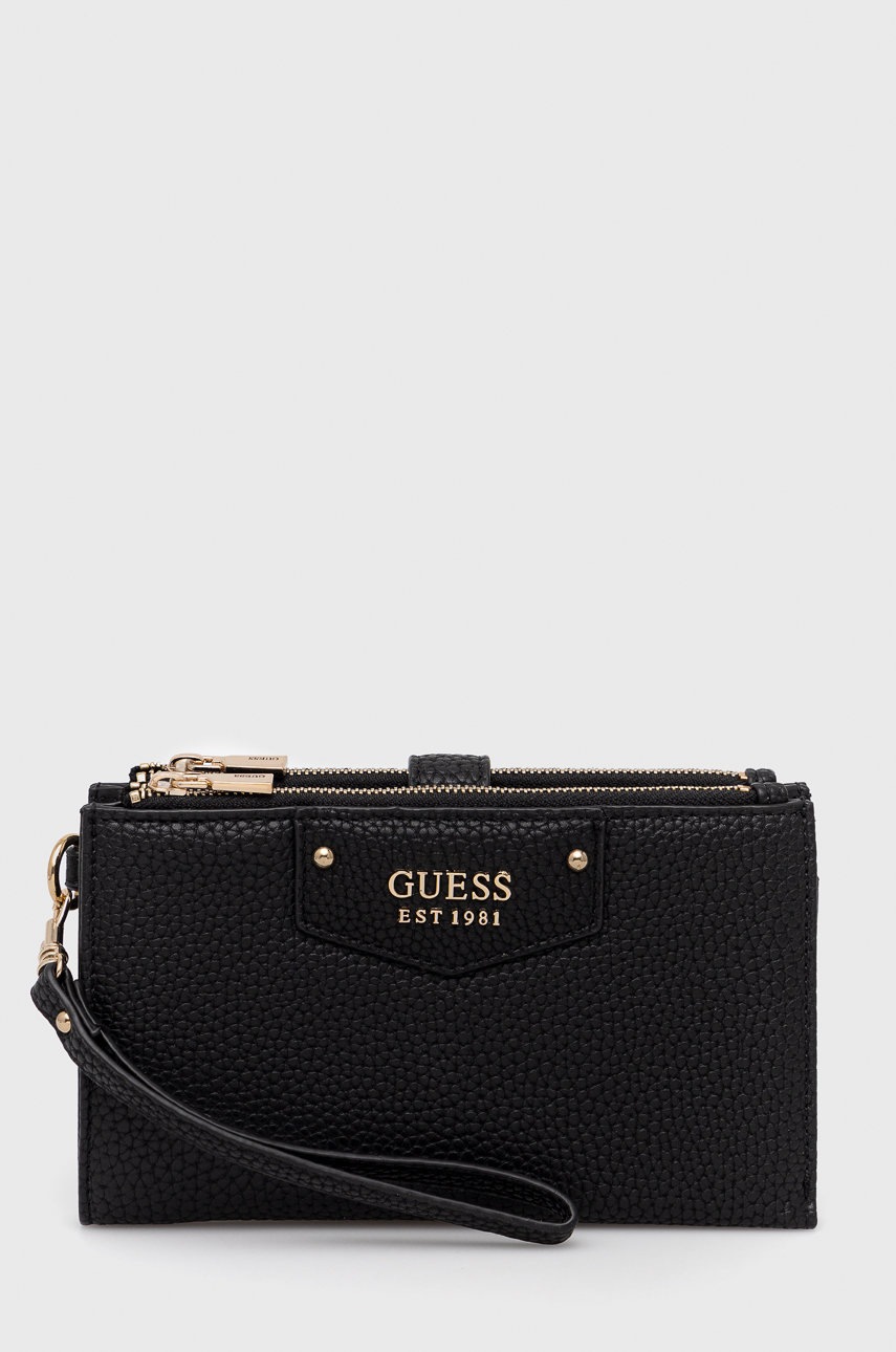 

Портфейл Guess дамски в черно, Черен