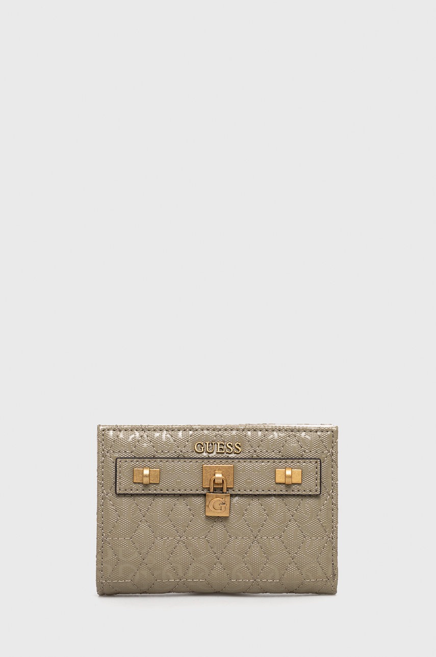 

Портфейл Guess дамски в бежово, Бежов