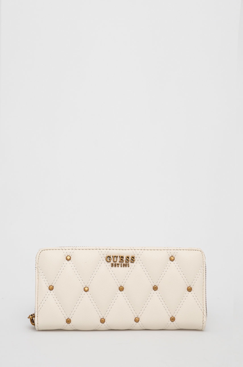 

Портфейл Guess дамски в бяло, Бежов