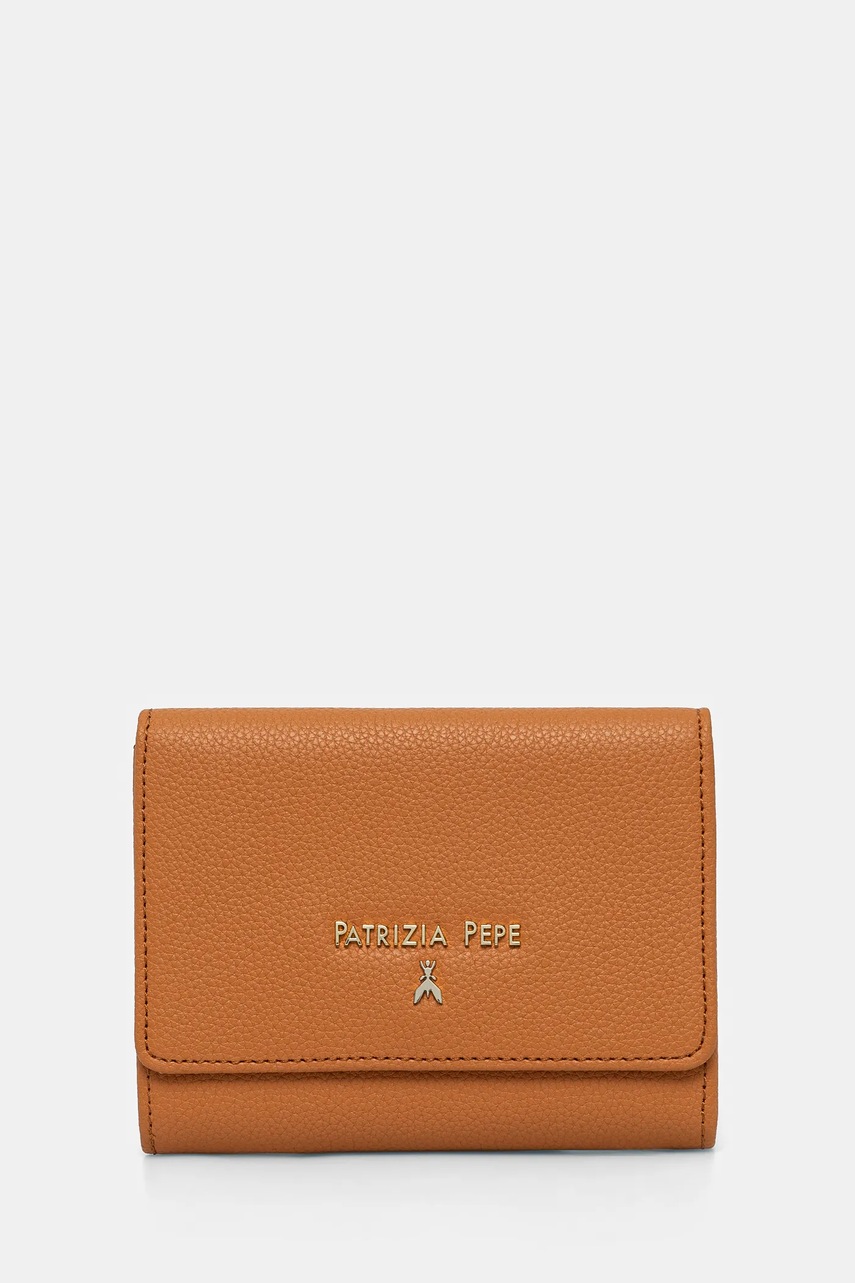

Кожен портфейл Patrizia Pepe дамски в бежово CQ7081 L001, Кафяв