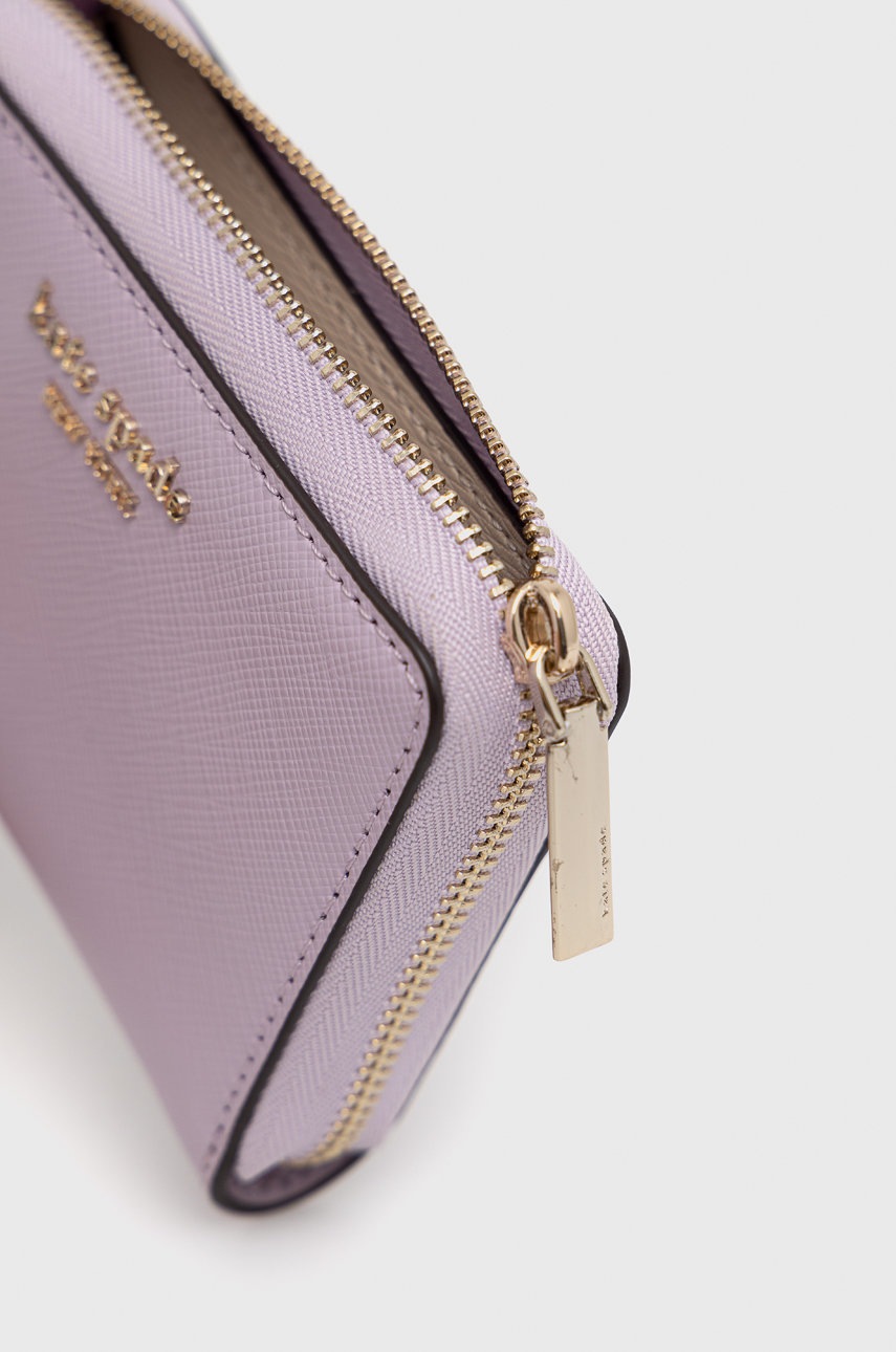 

Кожаный кошелек Kate Spade женский цвет фиолетовый
