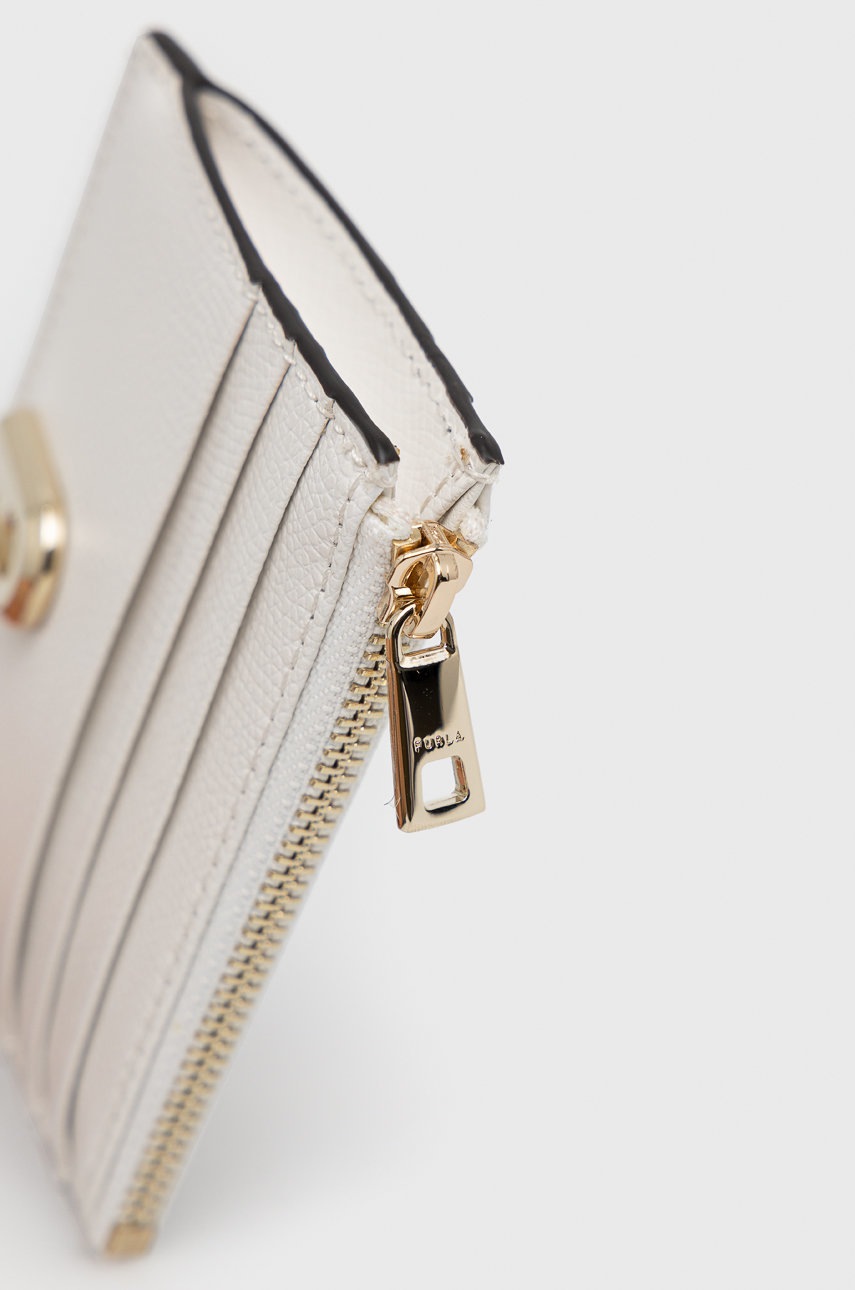 

Шкіряний гаманець Furla жіночий колір білий