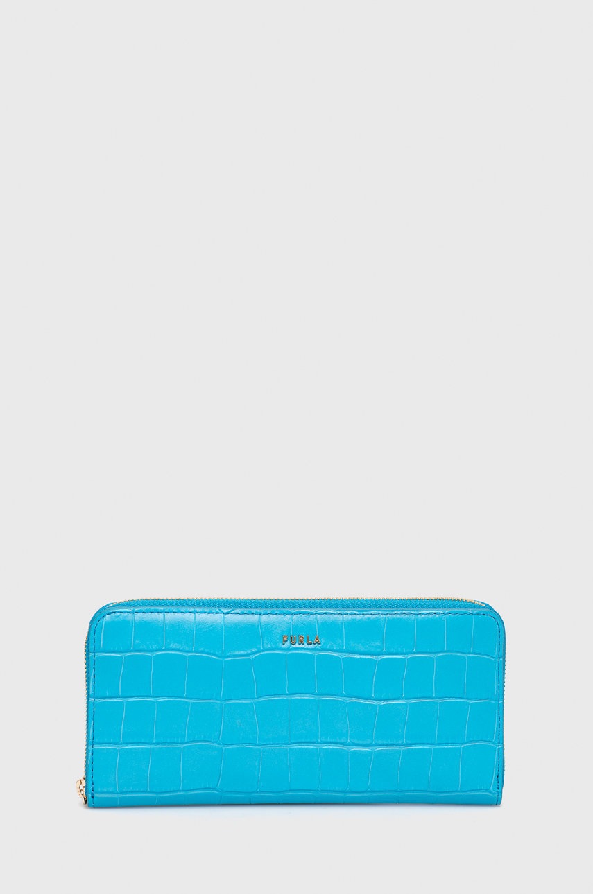 

Кожен портфейл Furla дамски, Син