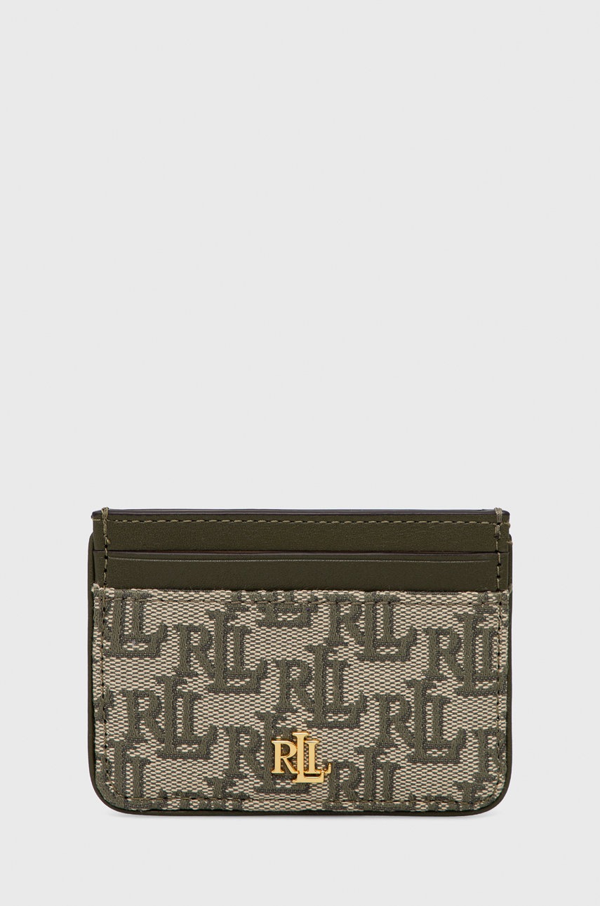 

Калъф за карти Lauren Ralph Lauren дамски в зелено, Зелен