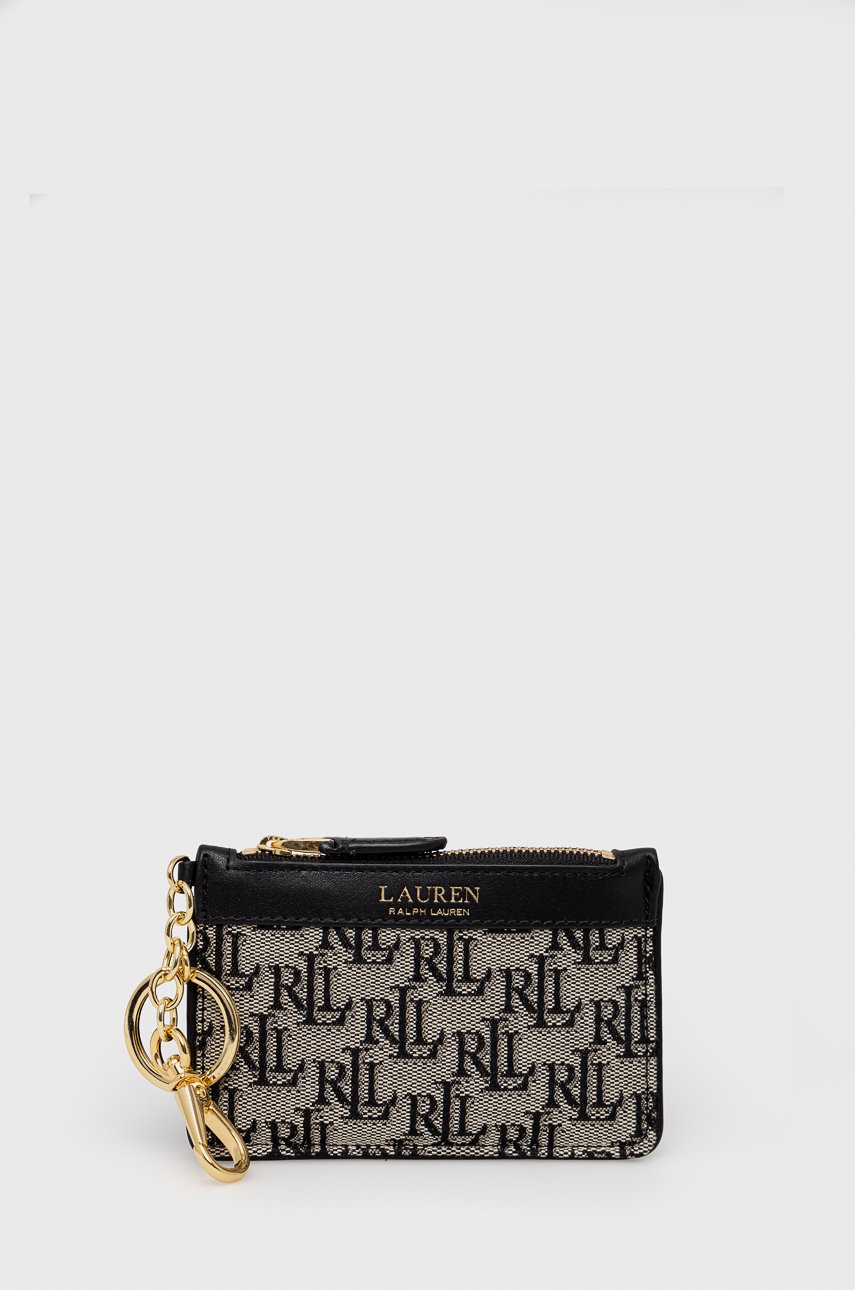 

Калъф за карти Lauren Ralph Lauren дамски в черно, Черен