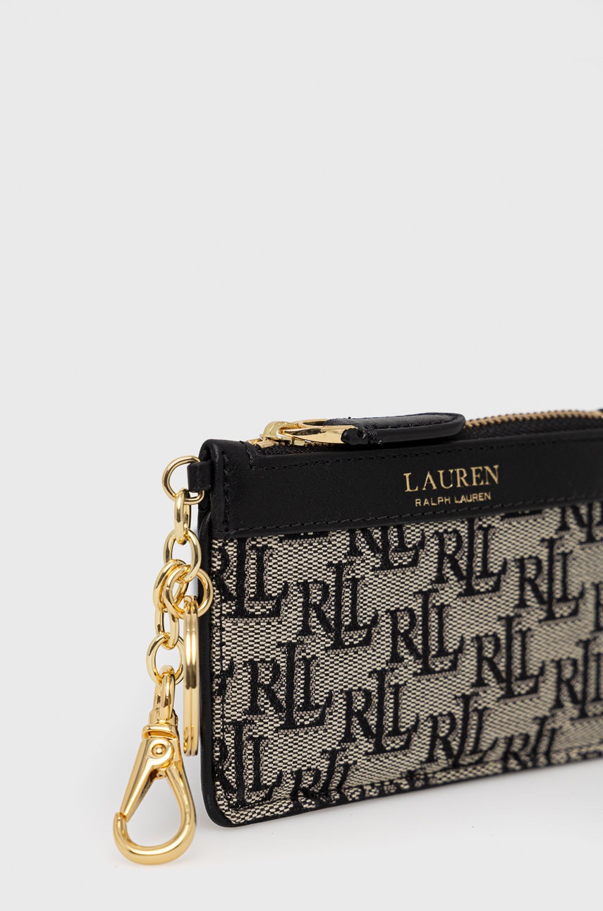 

Чохол на банківські карти Lauren Ralph Lauren жіночий колір чорний