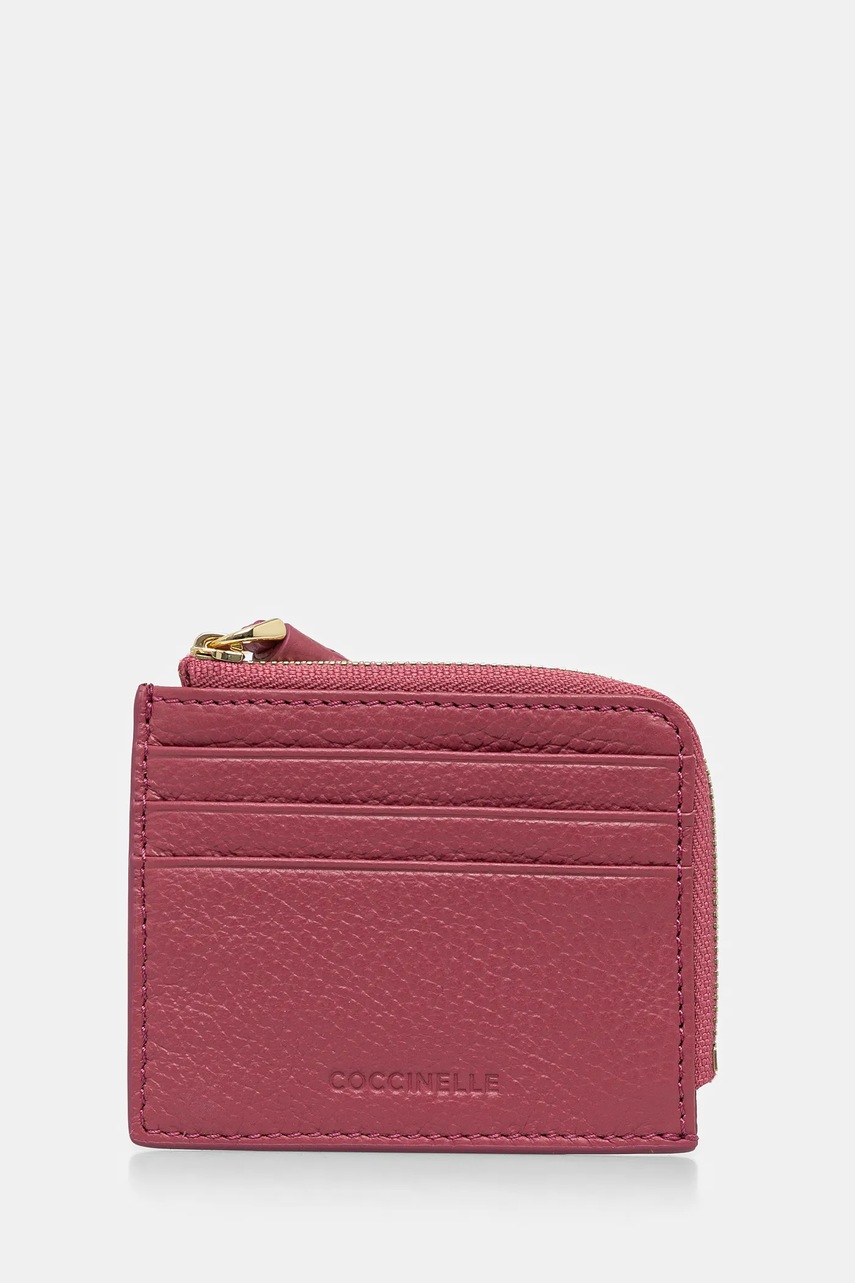 

Кожен портфейл Coccinelle дамски в черно E2 MU0 12 89 01, Розов