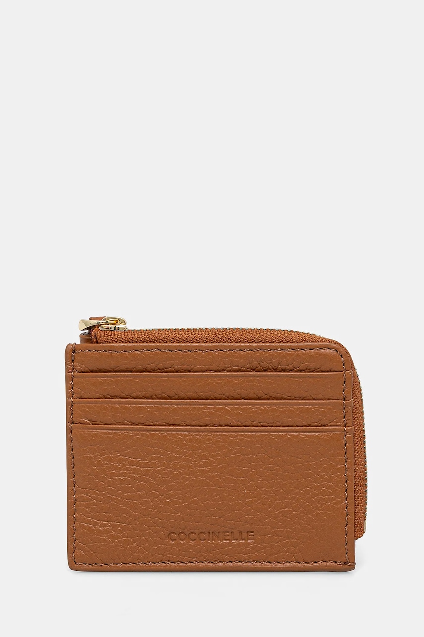 Coccinelle portofel de piele culoarea negru, E2 MU0 12 89 01