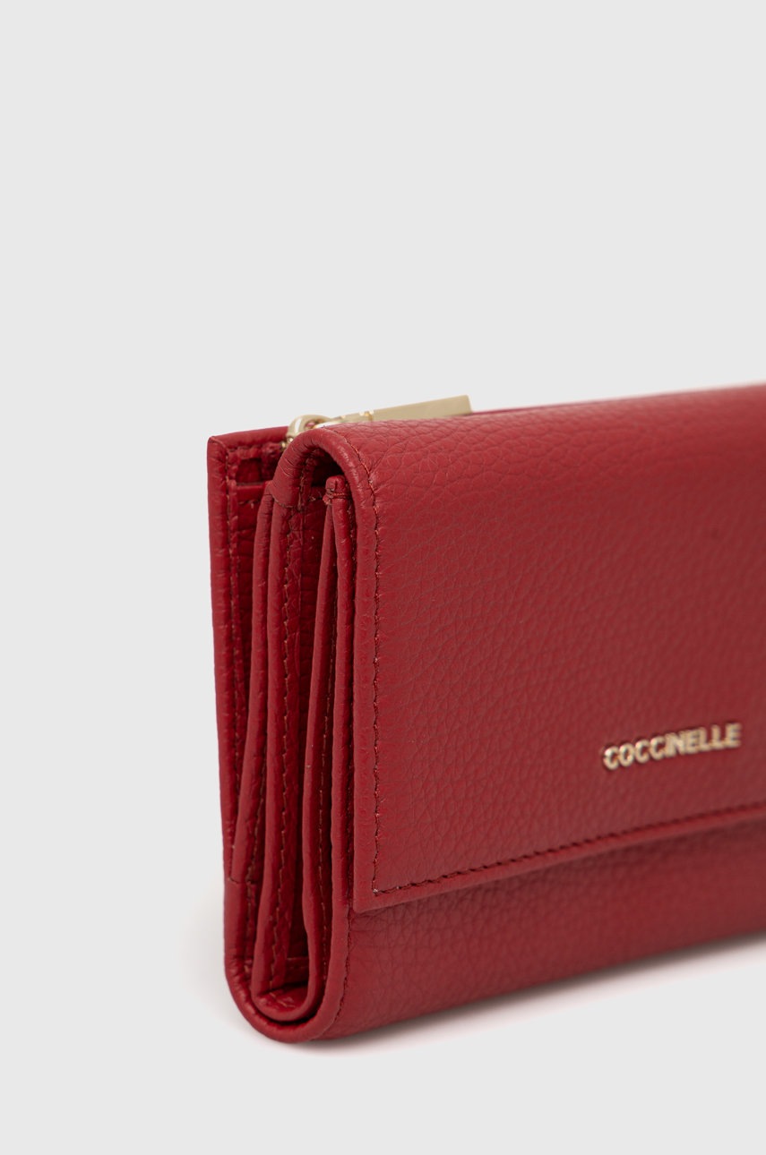 

Гаманець Coccinelle жіночий колір бордовий