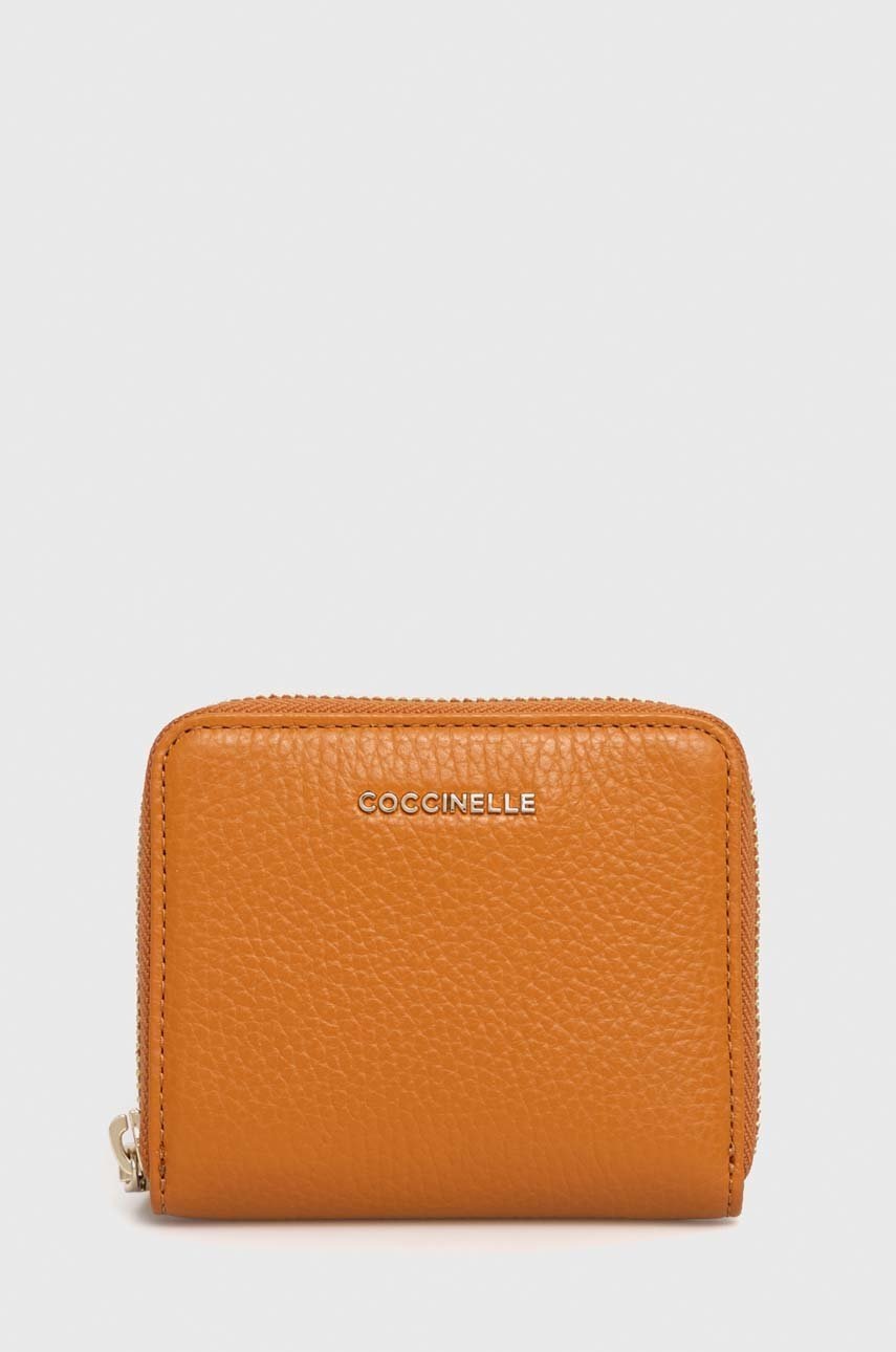 

Кожаный кошелек Coccinelle женский цвет чёрный