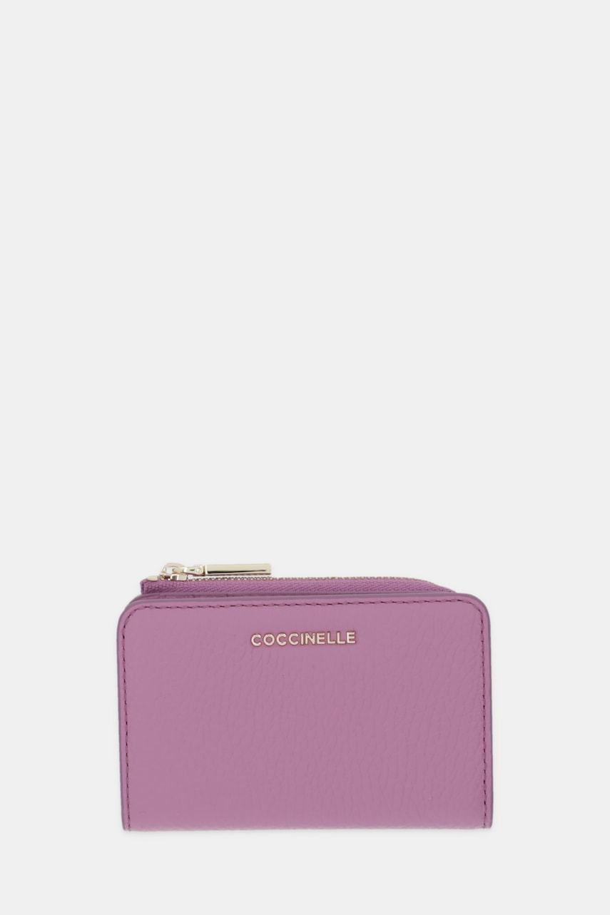 Coccinelle portofel de piele culoarea violet, E2 MW5 17 01 01