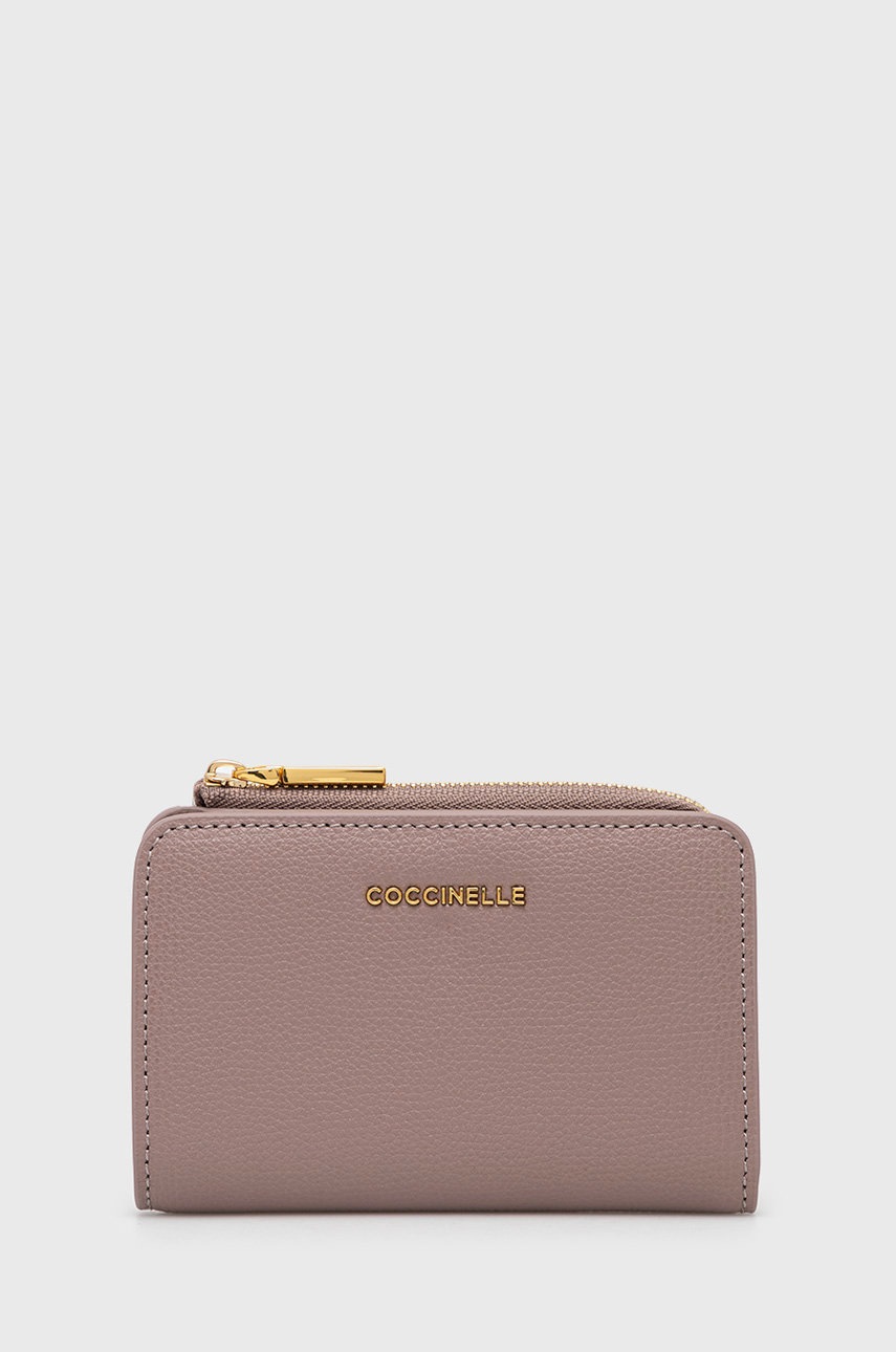 

Кожен портфейл Coccinelle дамски в лилаво, Виолетов