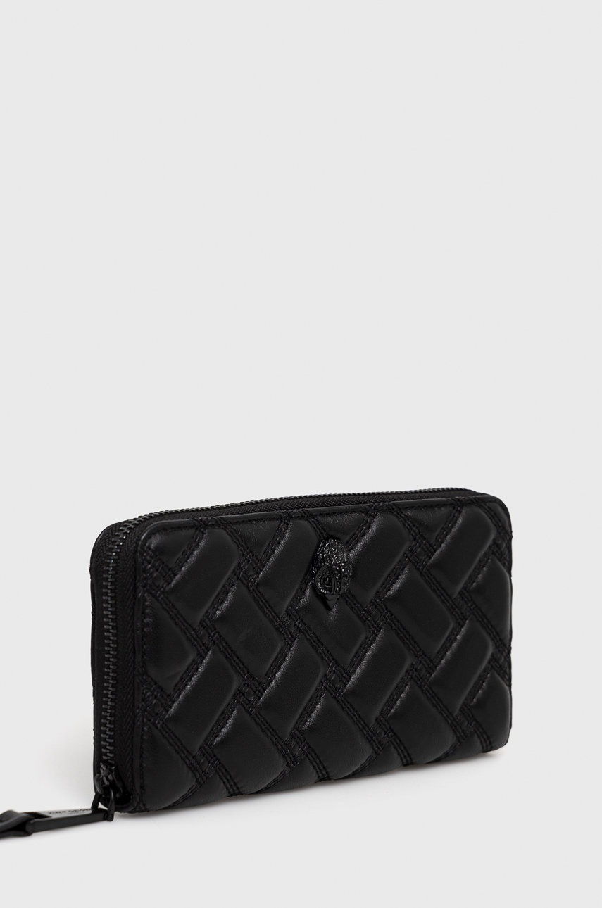 

Кожаный кошелек Kurt Geiger London женский цвет чёрный