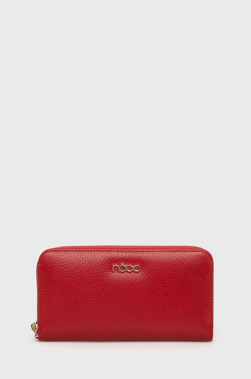 Nobo portofel de piele femei, culoarea rosu imagine reduceri black friday 2021 answear.ro