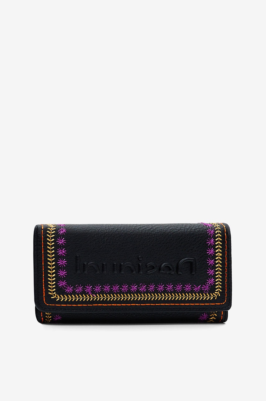 

Портфейл Desigual дамски в черно, Черен