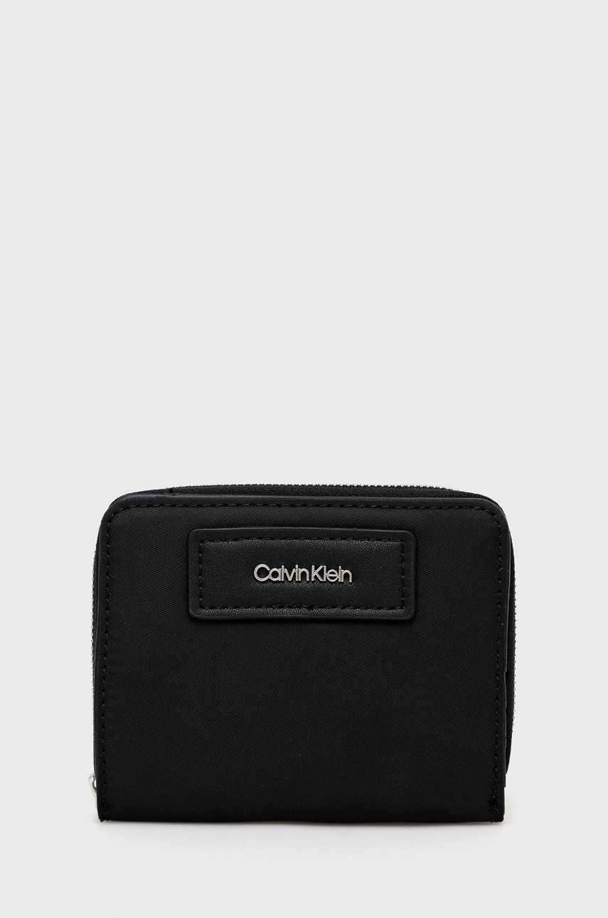

Портфейл Calvin Klein дамски в черно, Черен