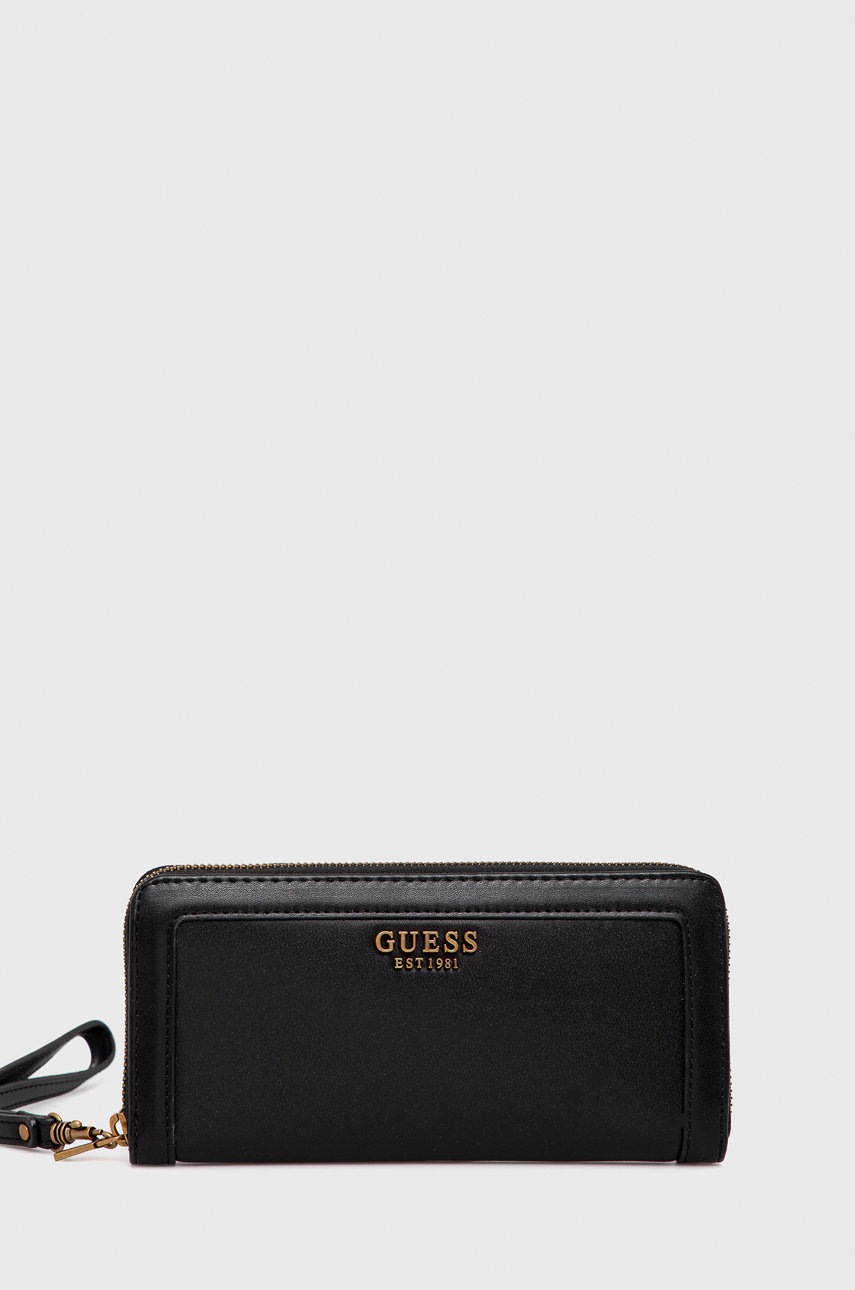 

Портфейл Guess дамски в черно, Черен