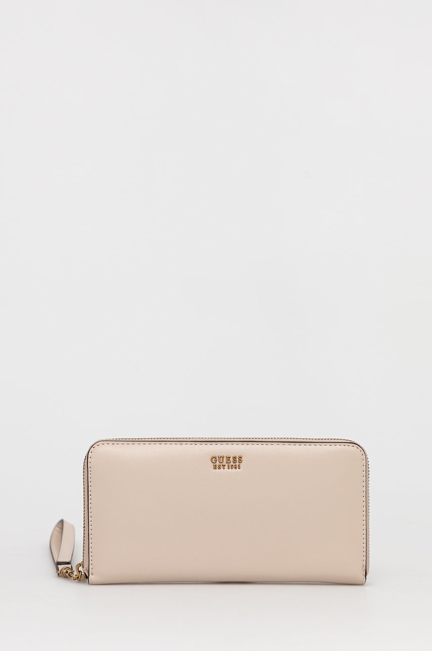 

Портфейл Guess дамски в бежово, Бежов