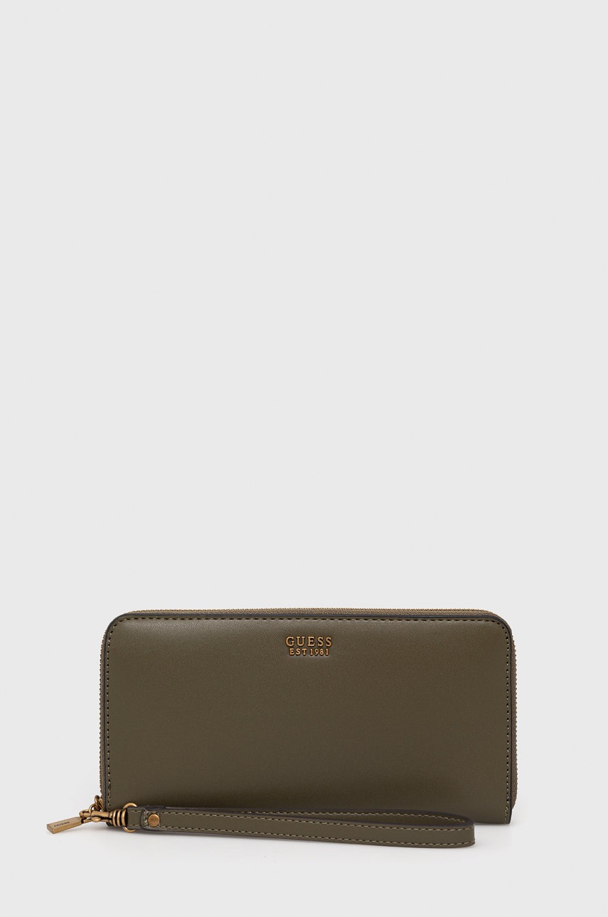 

Портфейл Guess дамски в зелено, Зелен