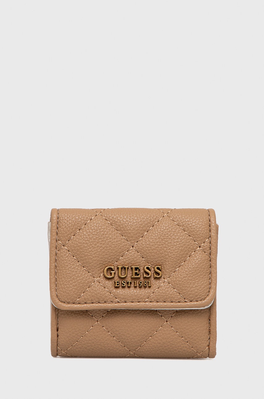 

Портфейл Guess дамски в бежово, Бежов
