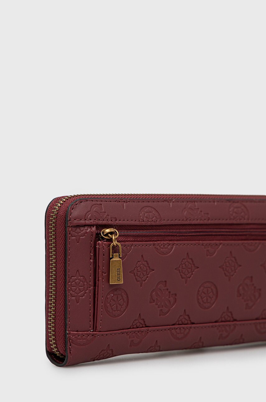 

Гаманець Guess жіночий колір бордовий