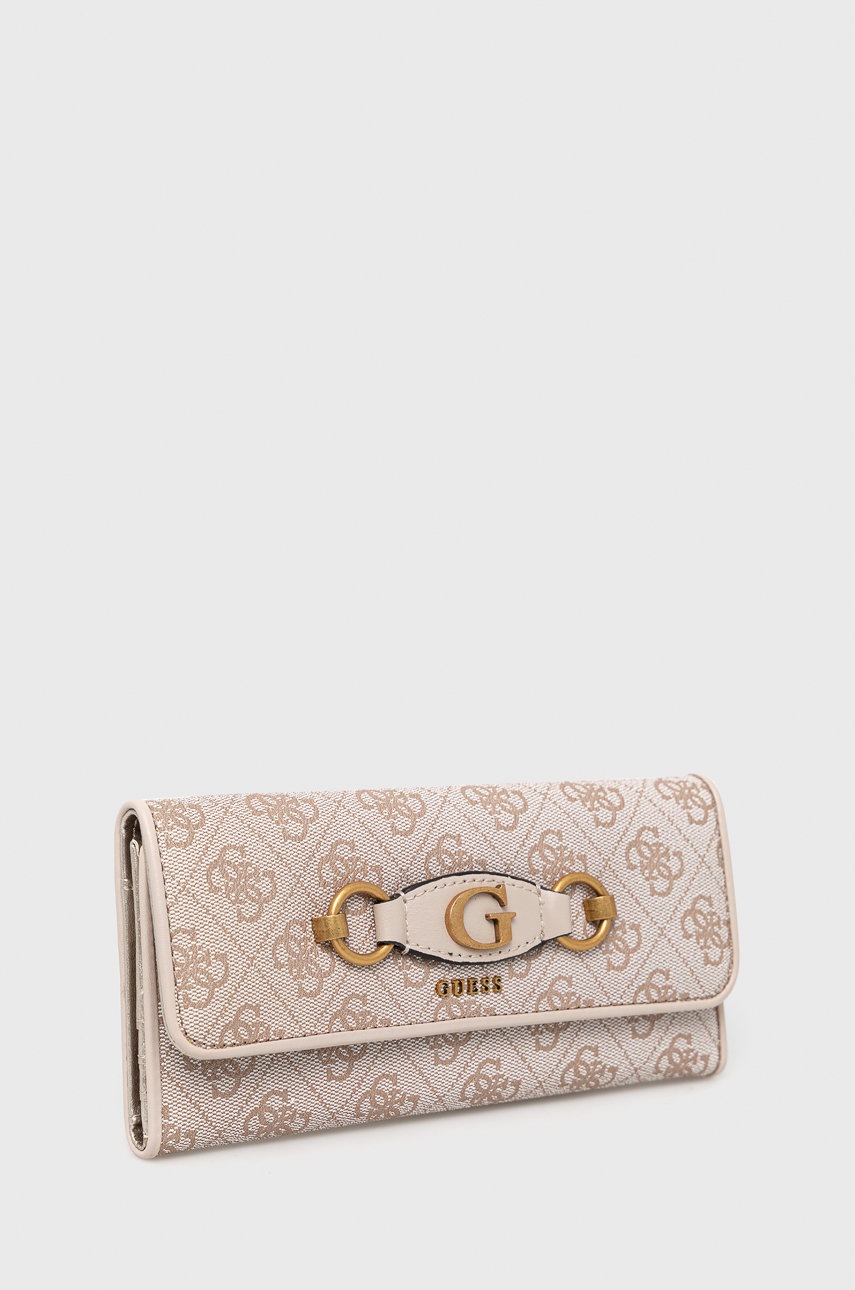 

Гаманець Guess жіночий колір бежевий