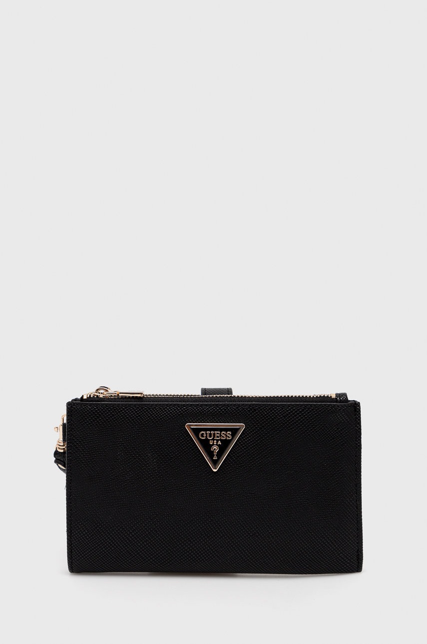 

Портфейл Guess дамски в черно, Черен