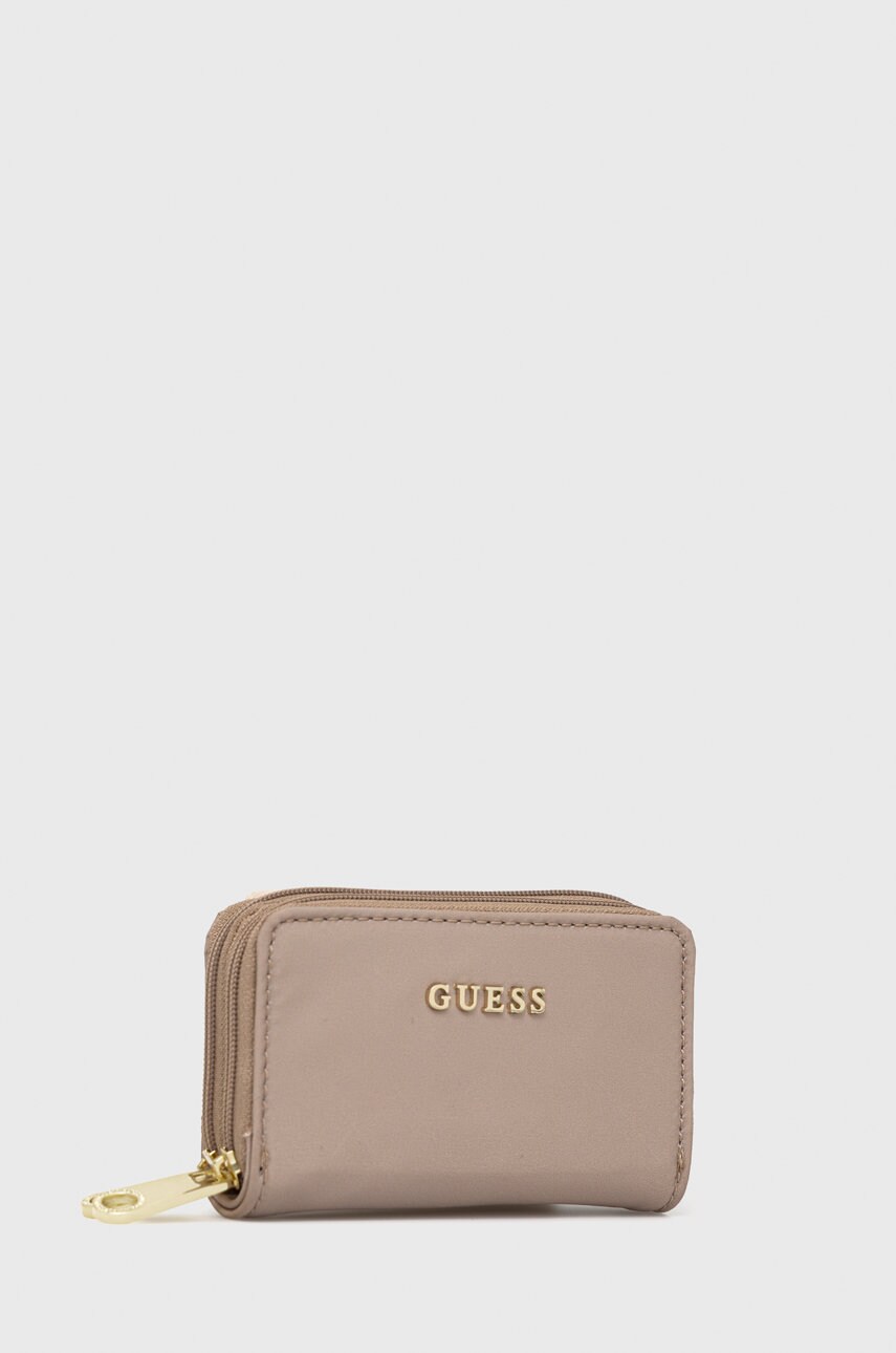 

Гаманець Guess жіночий колір бежевий