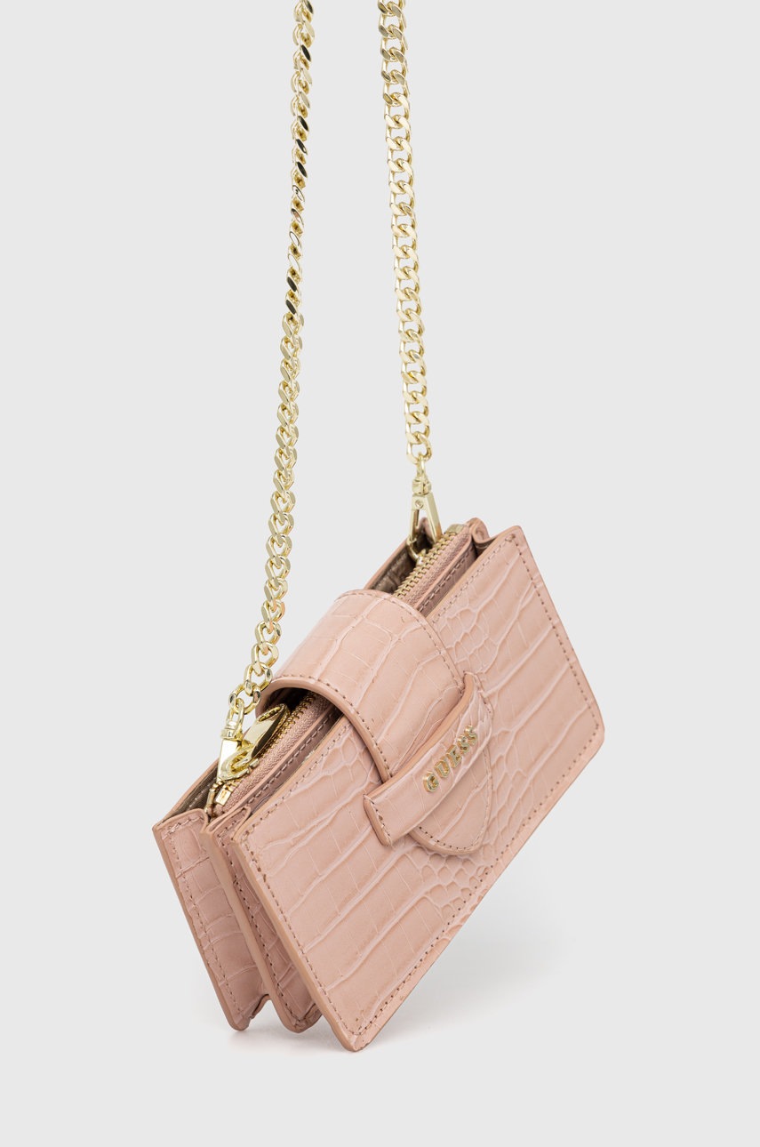 

Клатч Guess цвет розовый