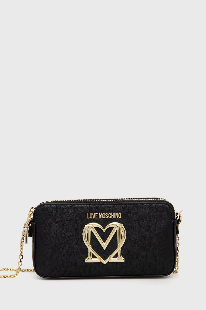 

Клъч Love Moschino в черно, Черен
