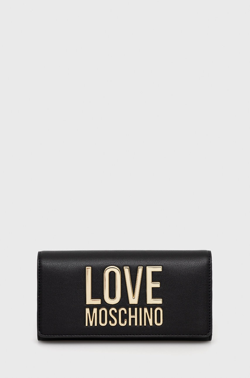 

Портфейл Love Moschino дамски в черно, Черен