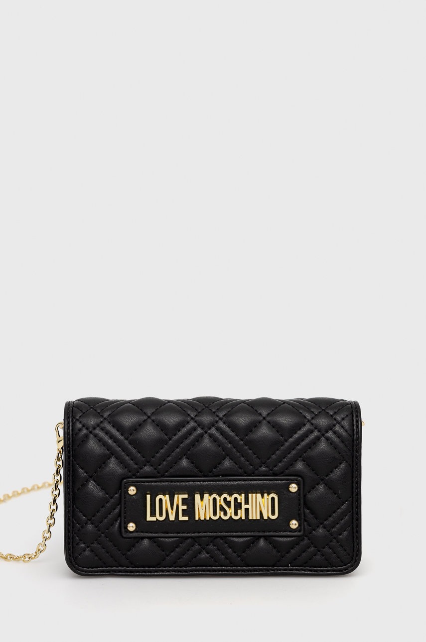 

Клъч Love Moschino в черно, Черен