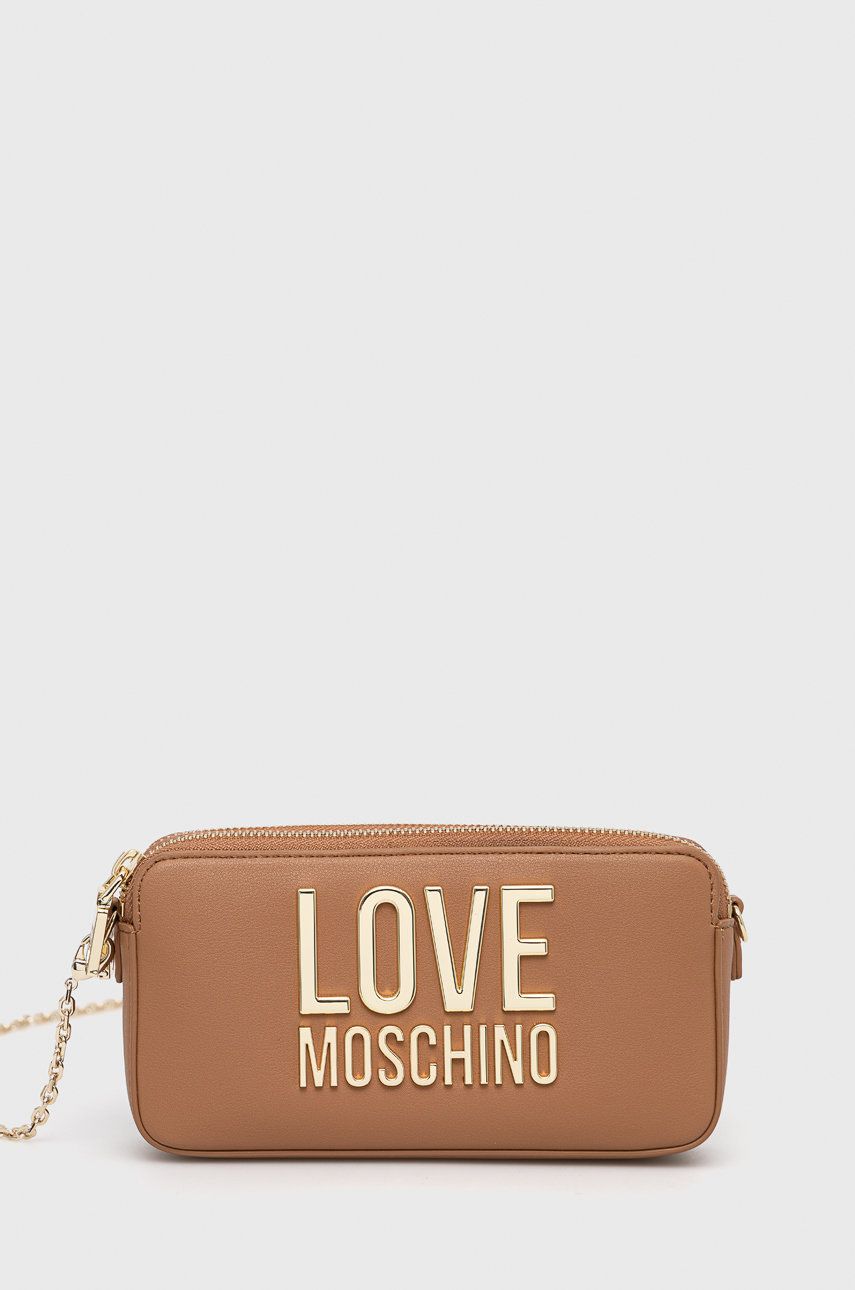 Love Moschino kopertówka kolor brązowy