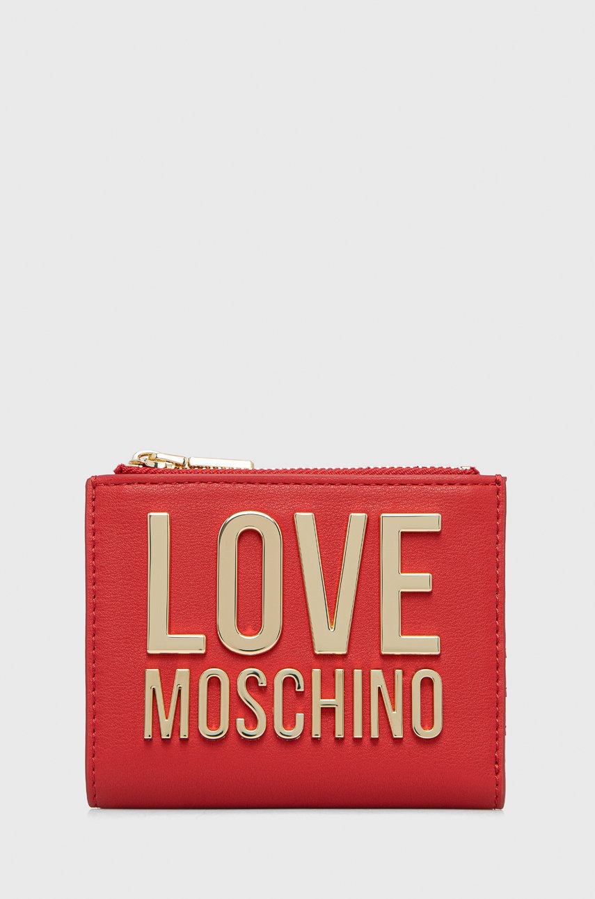 

Портфейл Love Moschino дамски в червено, Червен