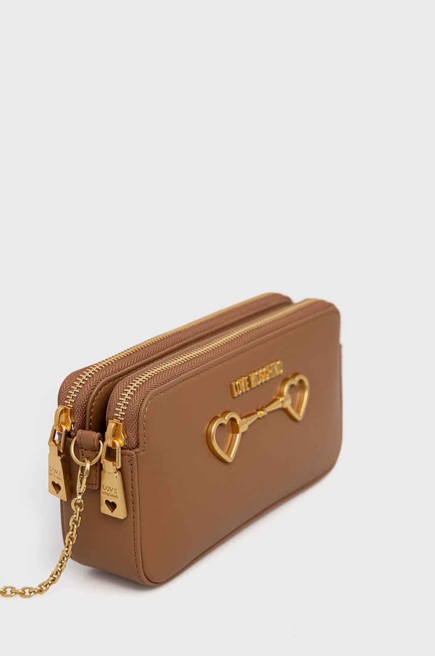 

Клатч Love Moschino колір коричневий