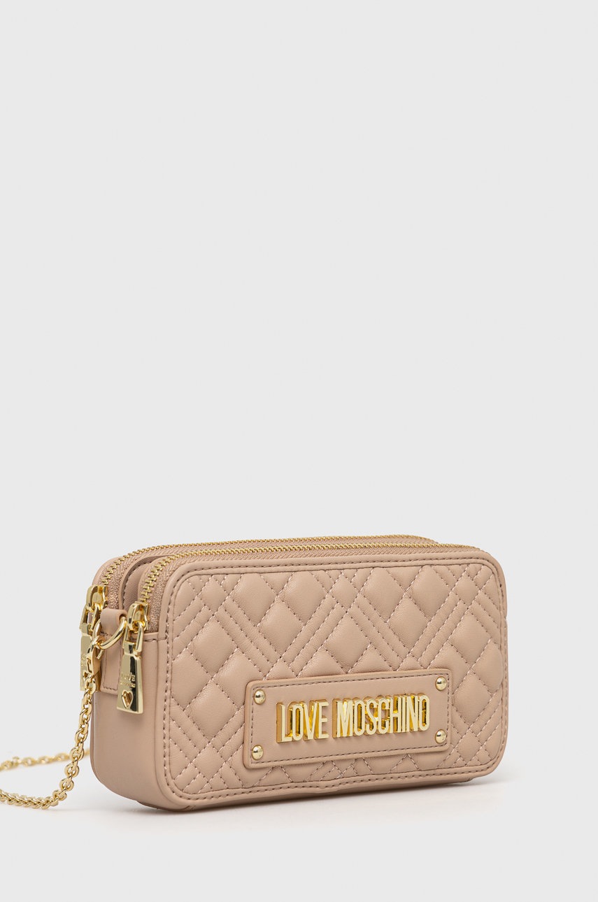 

Клатч Love Moschino цвет бежевый