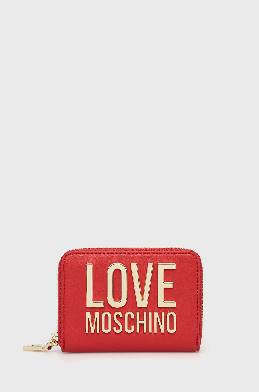 

Портфейл Love Moschino дамски в червено, Червен