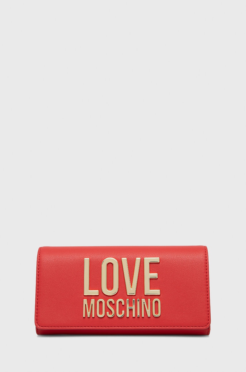

Портфейл Love Moschino дамски в червено, Червен